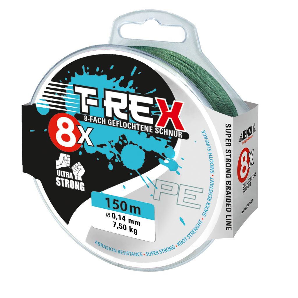 8-Braid, green, 0,14mm., 150m.