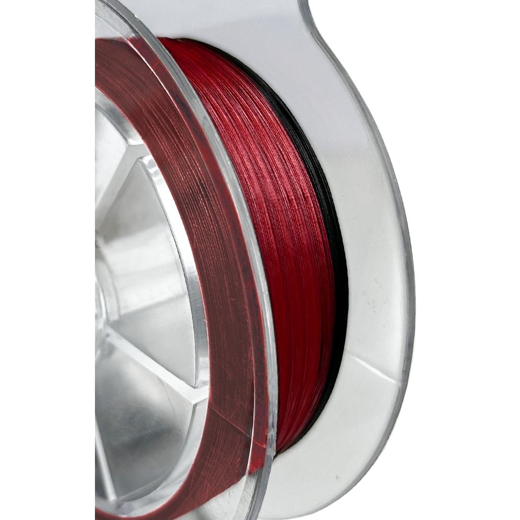 T-Rex 8x-Braid,Schwarz-Rot,0,10mm,210m