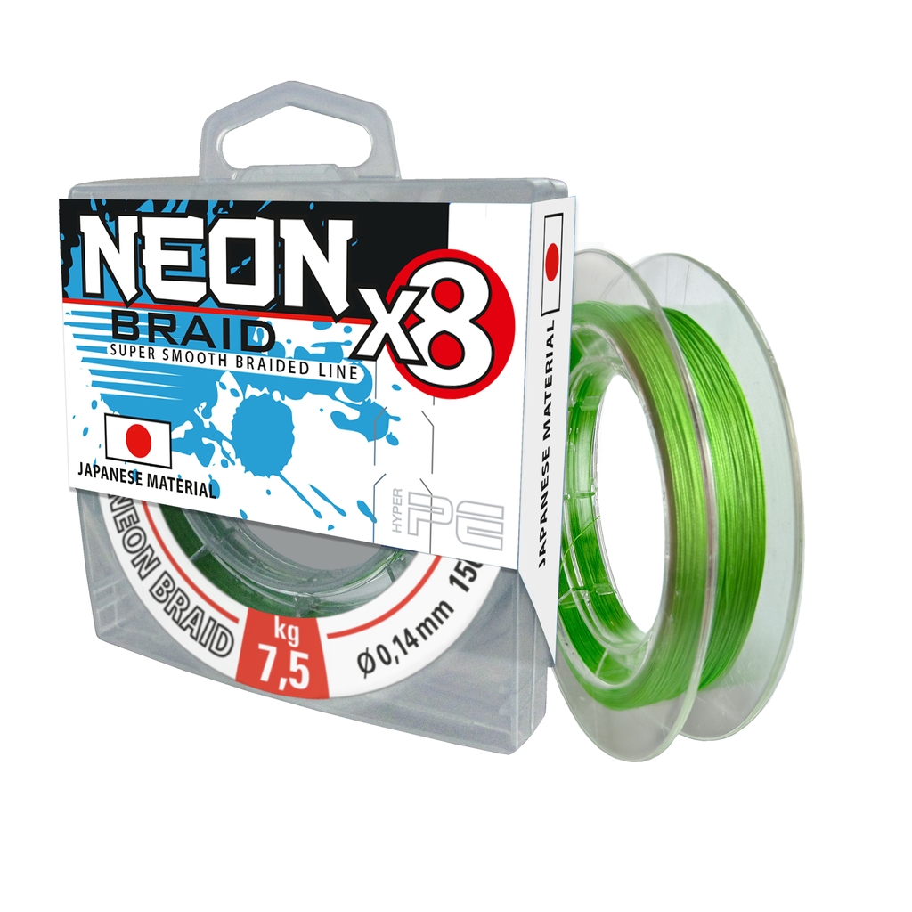 8x-Braid Chartreu. 0,14mm,150m