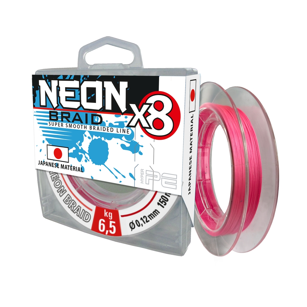 8x-Braid Neon Pink 0,12mm,150m