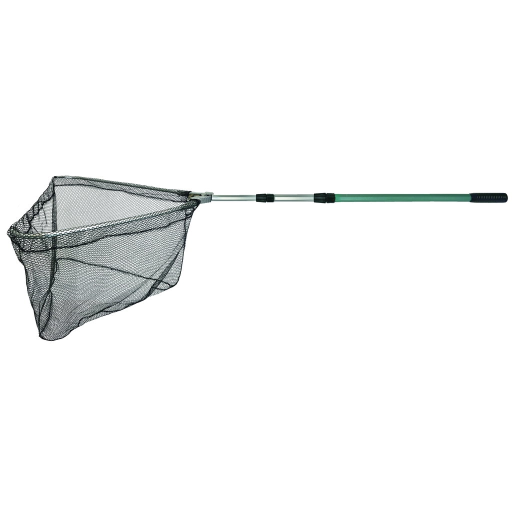 Kescher, 3-teilig, Metall, gummiert,60x60cm