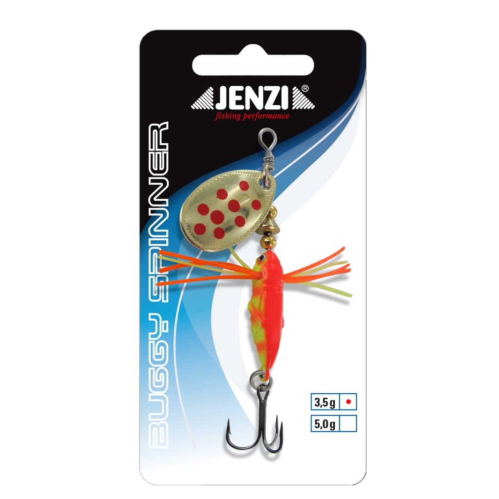 Larven Spinner Yel.-Oran.,3,5g