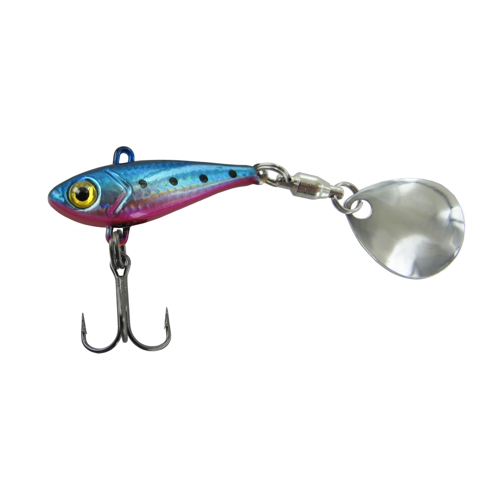 UV Jig Spinner,Blue-Pink 7g.