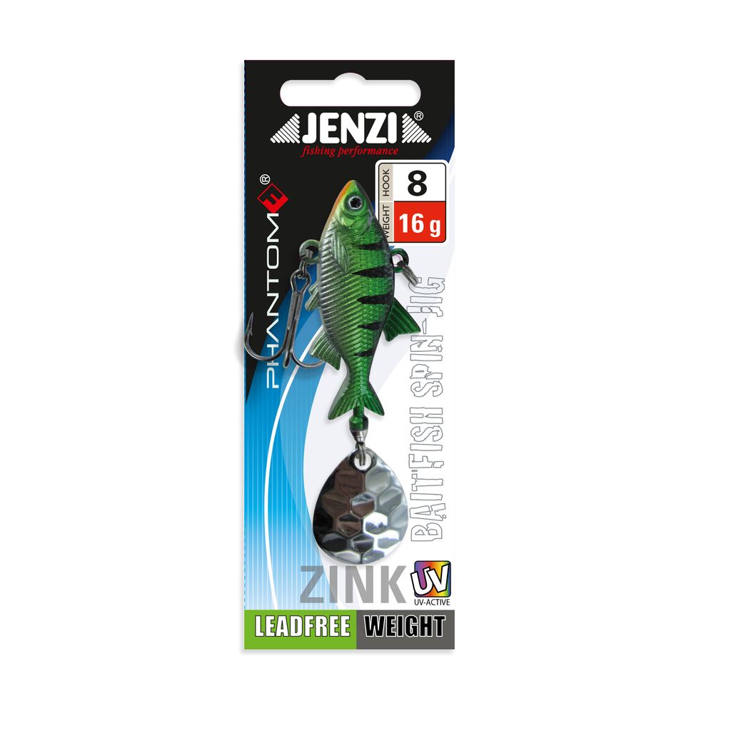 Spin-Jig, 16g. Zink, Perch