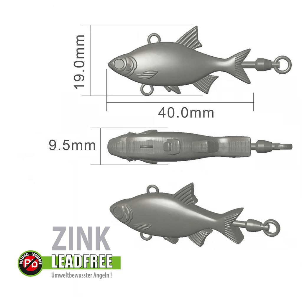 Spin-Jig, 16g. Zink, Firetiger