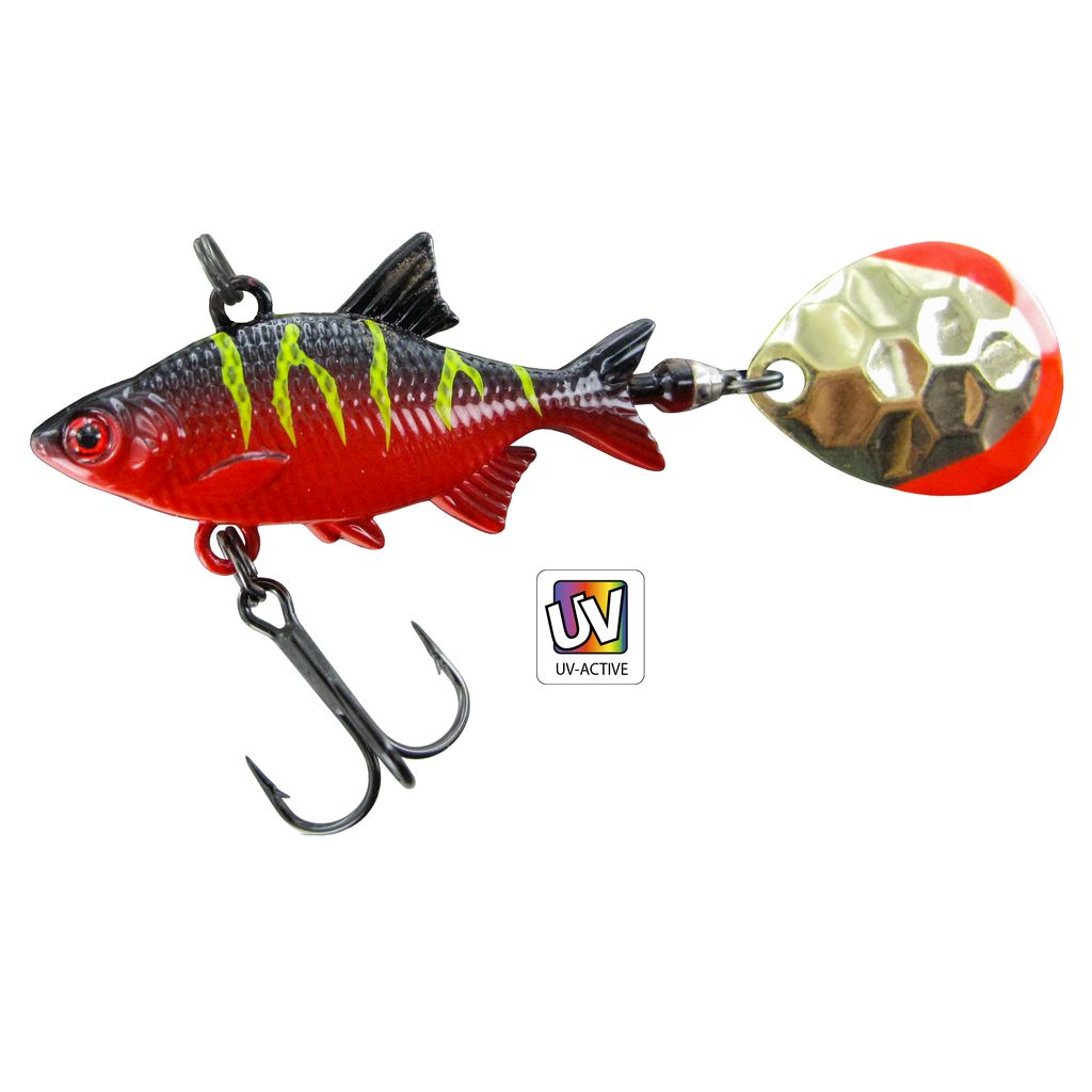 Spin-Jig, 16g. Zink, Red-Perch