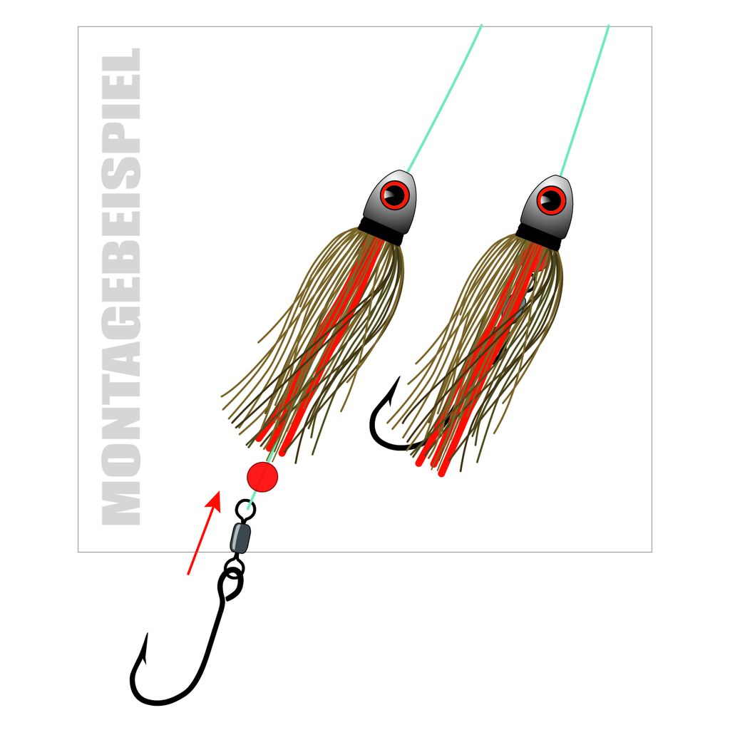 Forellen-Zopf, 10g, Gold-Black