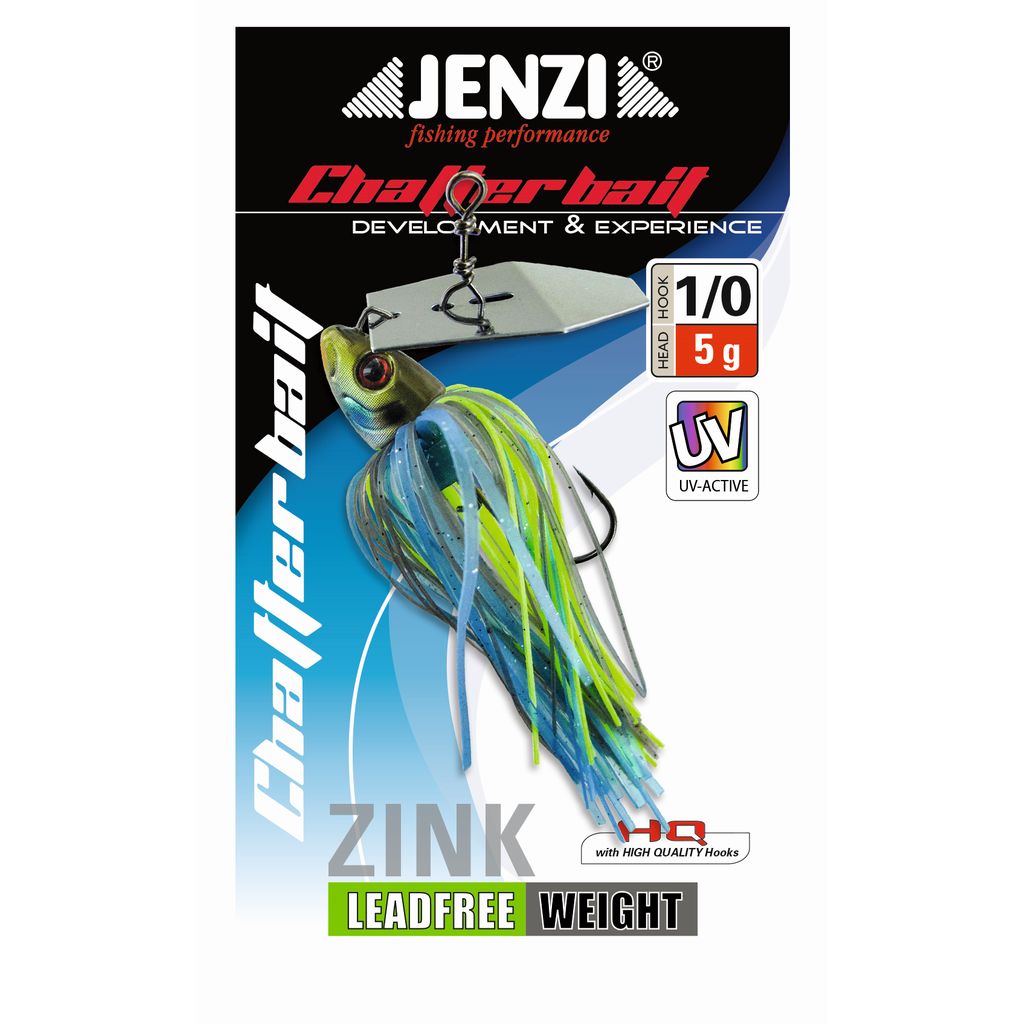 Chatterbait,5g,1/0 Shiny Blue