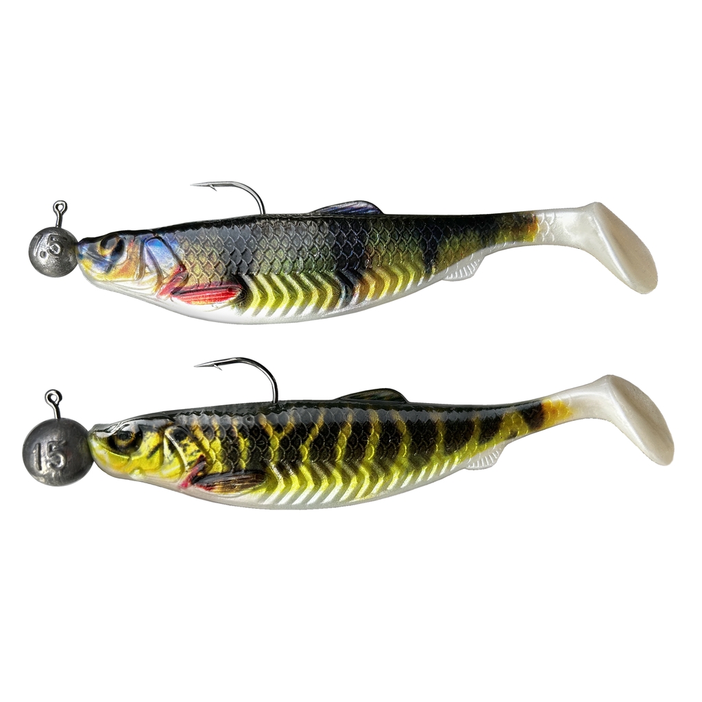 Gum.FishSet 2St 12cm 7,5+15g Perch Pike