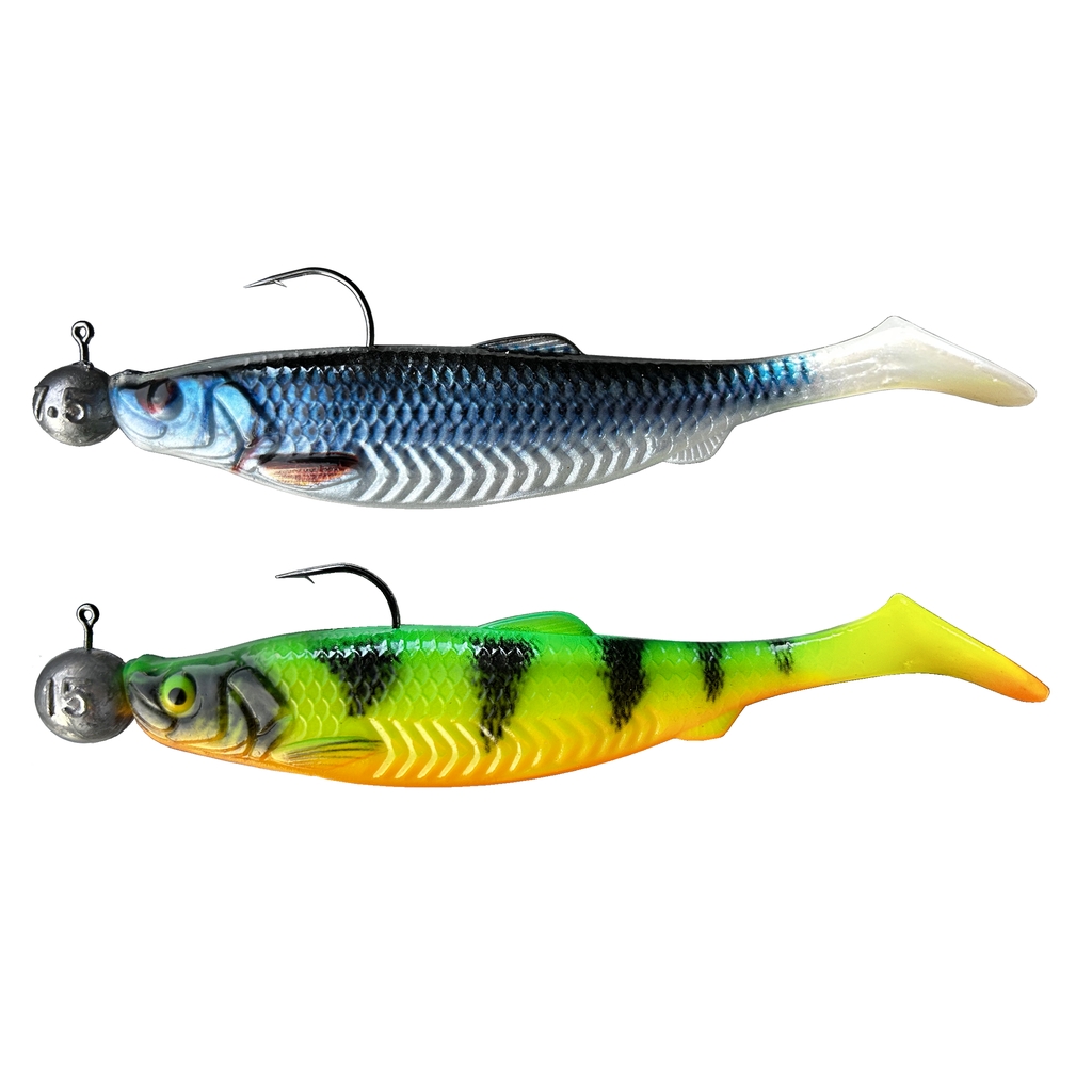 Gum.FishSet 2St 12cm 7,5+15gBlue FirTig