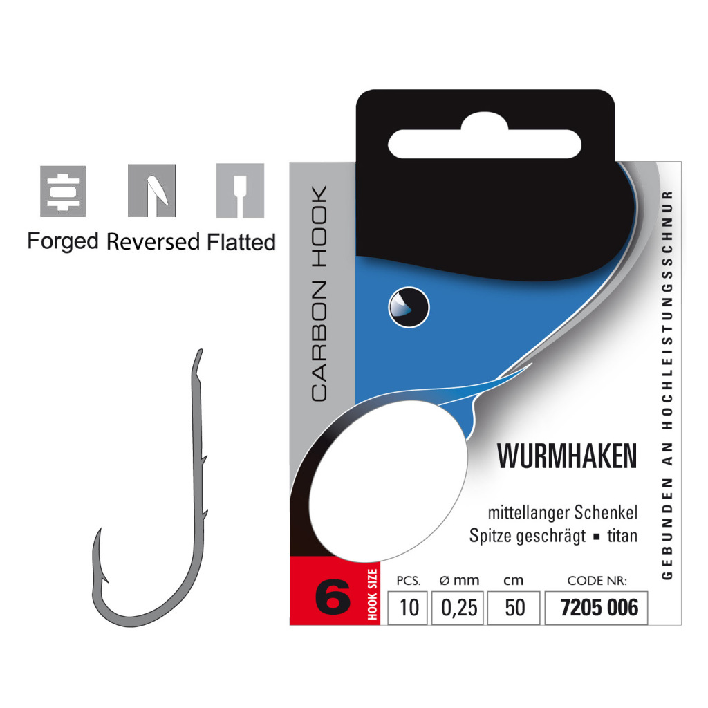 Wurmhaken, Gebunden