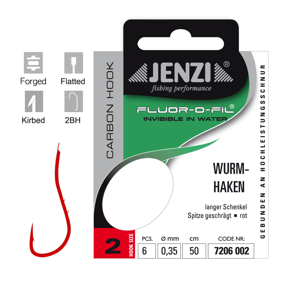 Geb.Haken Fluor-O-Fil Wurmhak.