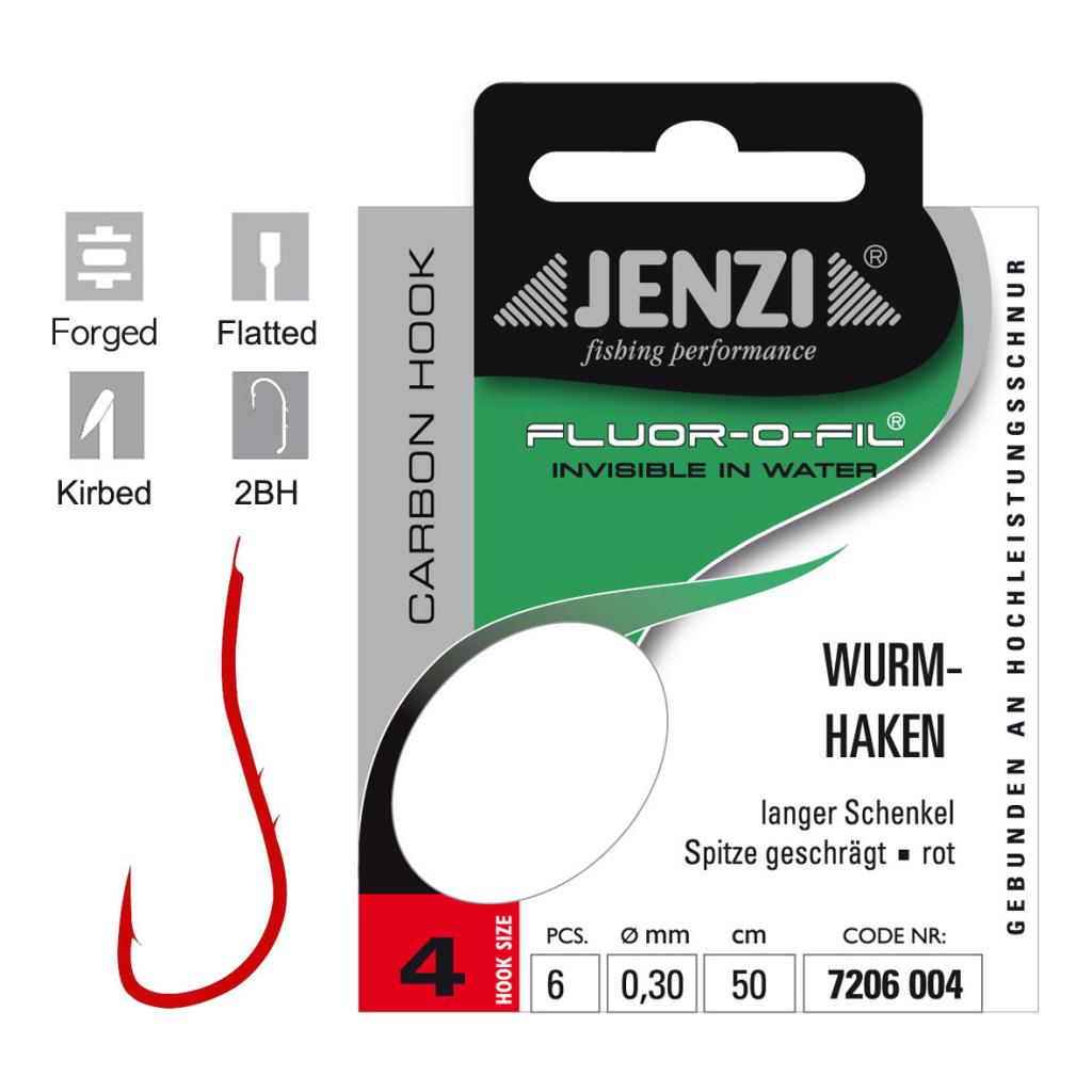 Geb.Haken Fluor-O-Fil Wurmhak.
