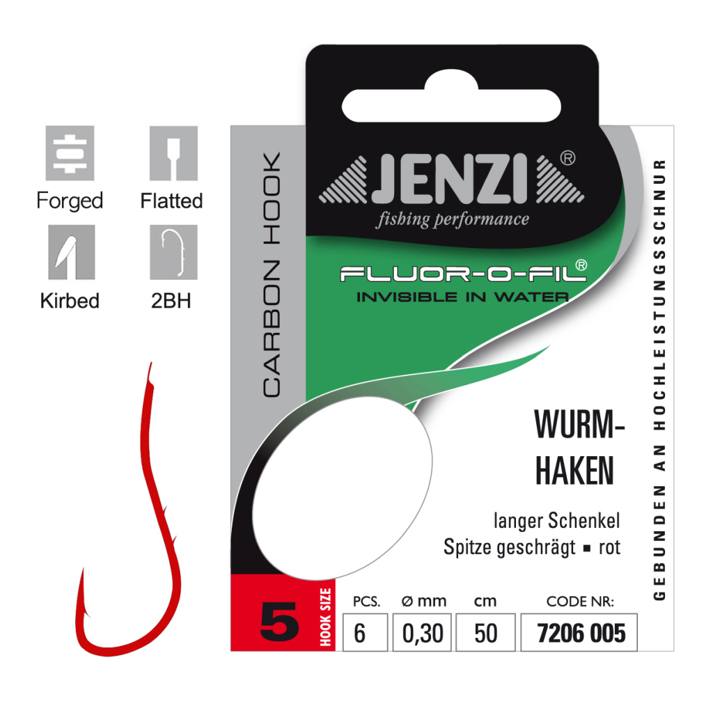 Geb.Haken Fluor-O-Fil Wurmhak.