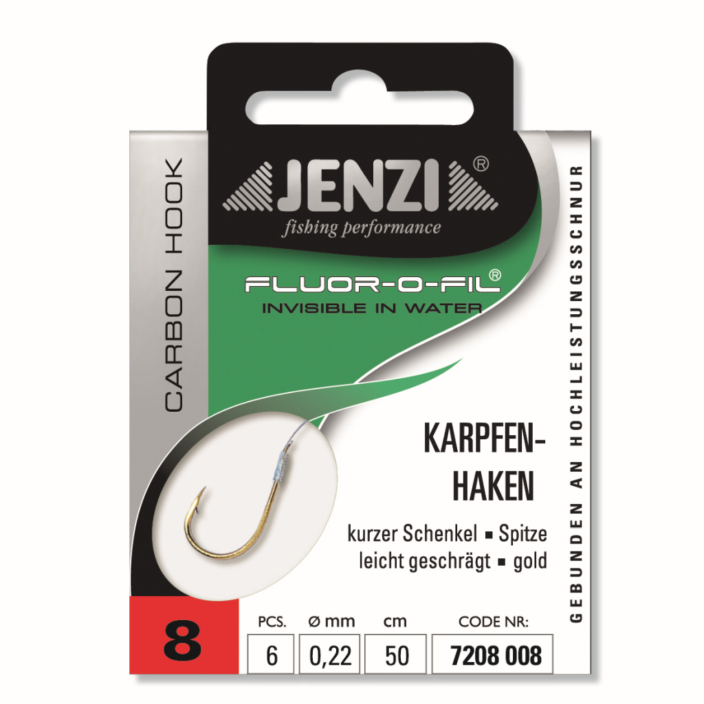 Geb.Haken Fluor-O-Fil Karp.Gol