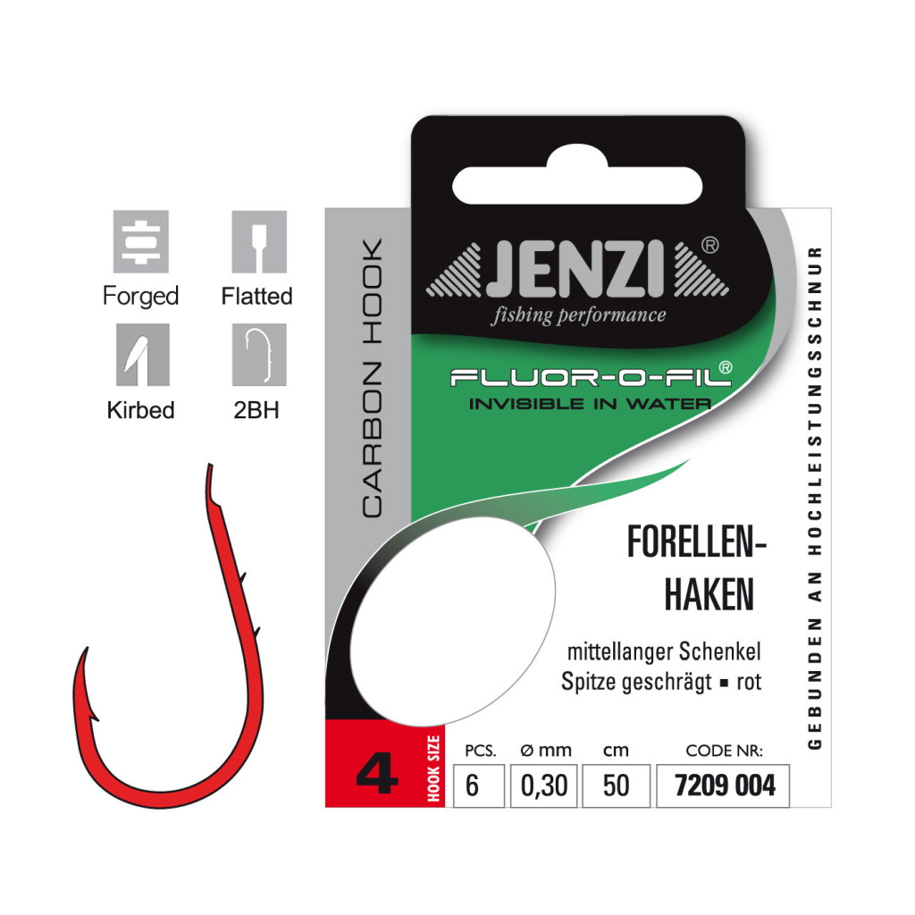Geb.Haken Fluor-O-Fil Forelle