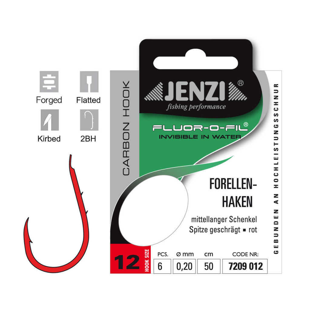 Geb.Haken Fluor-O-Fil Forelle