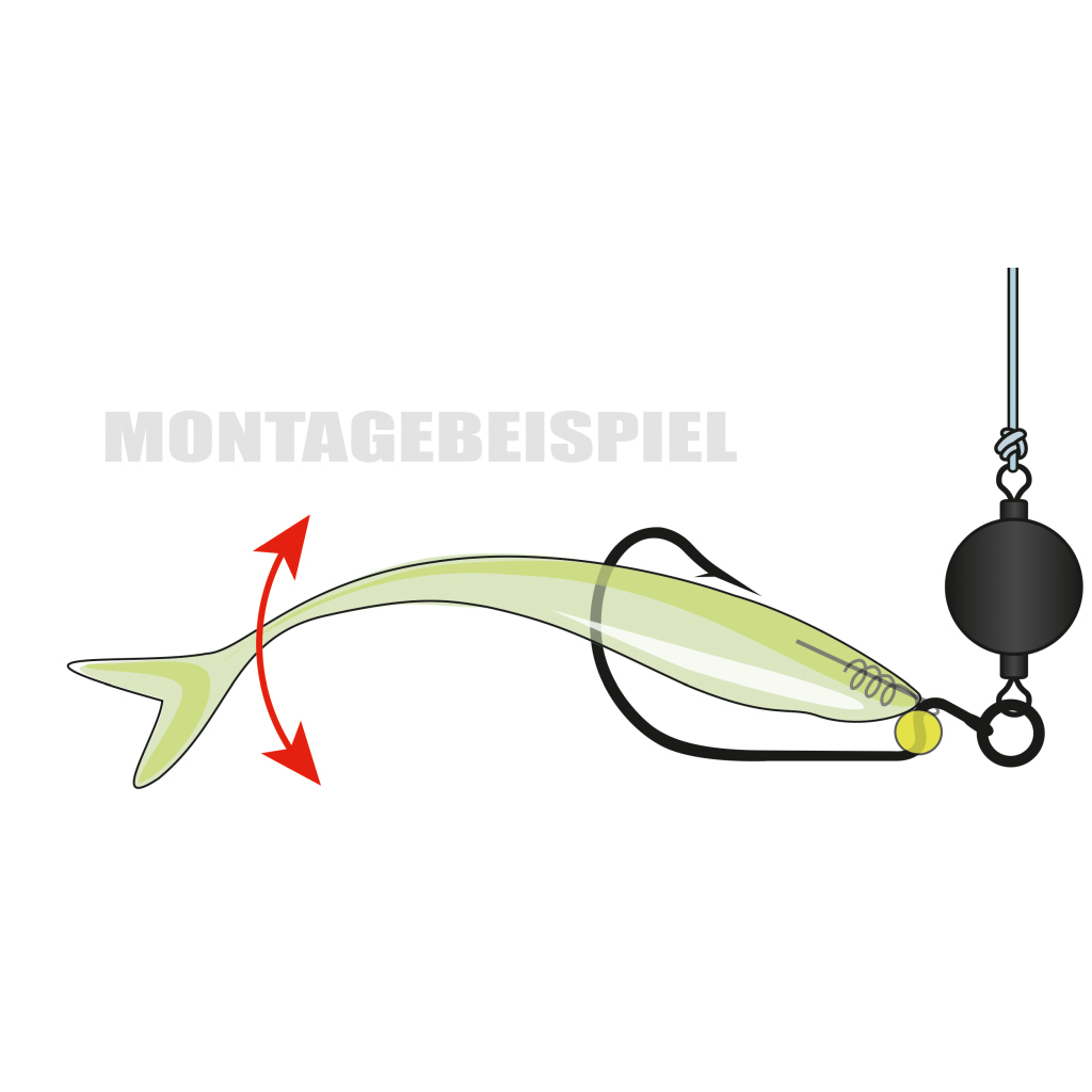 Drop Shot Worm Hook  5/SB  8