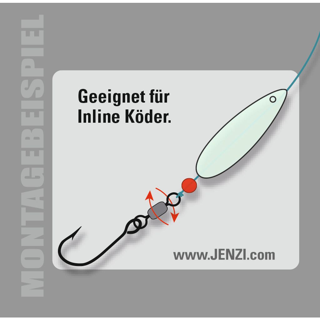 Einzelhaken m Wirbel,5St G.2
