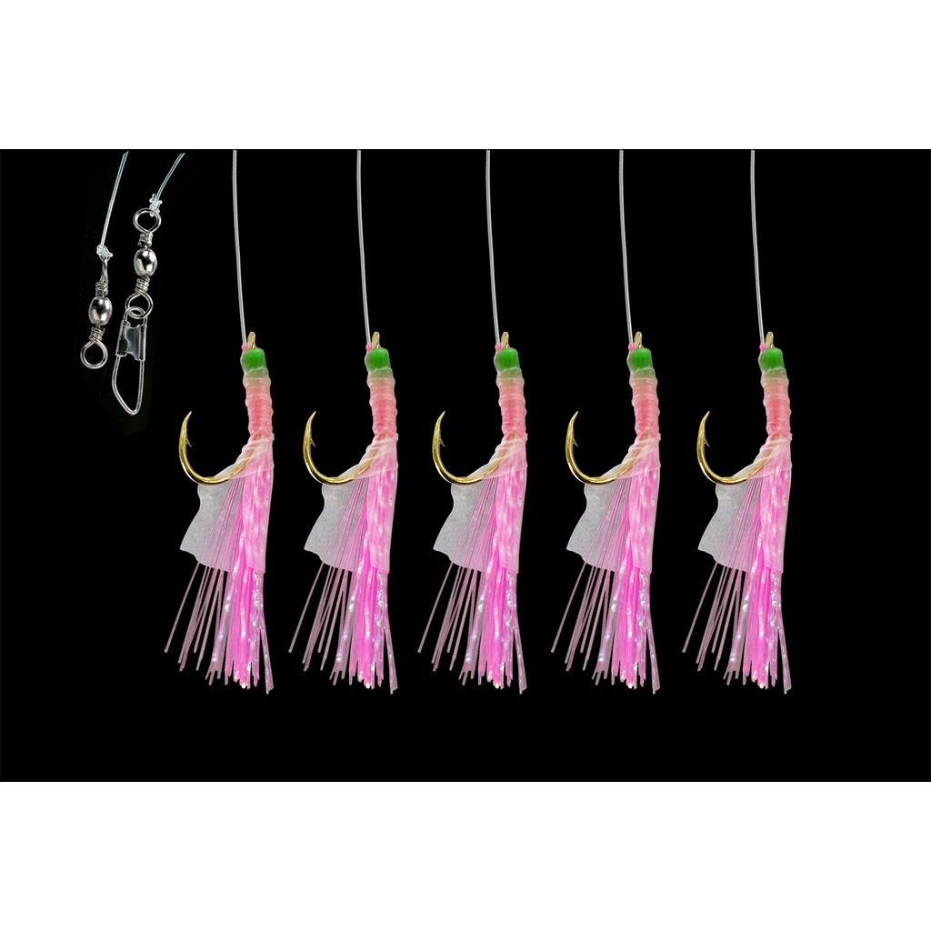 Heringvorfach,Pink. 5Hak, Gr.10