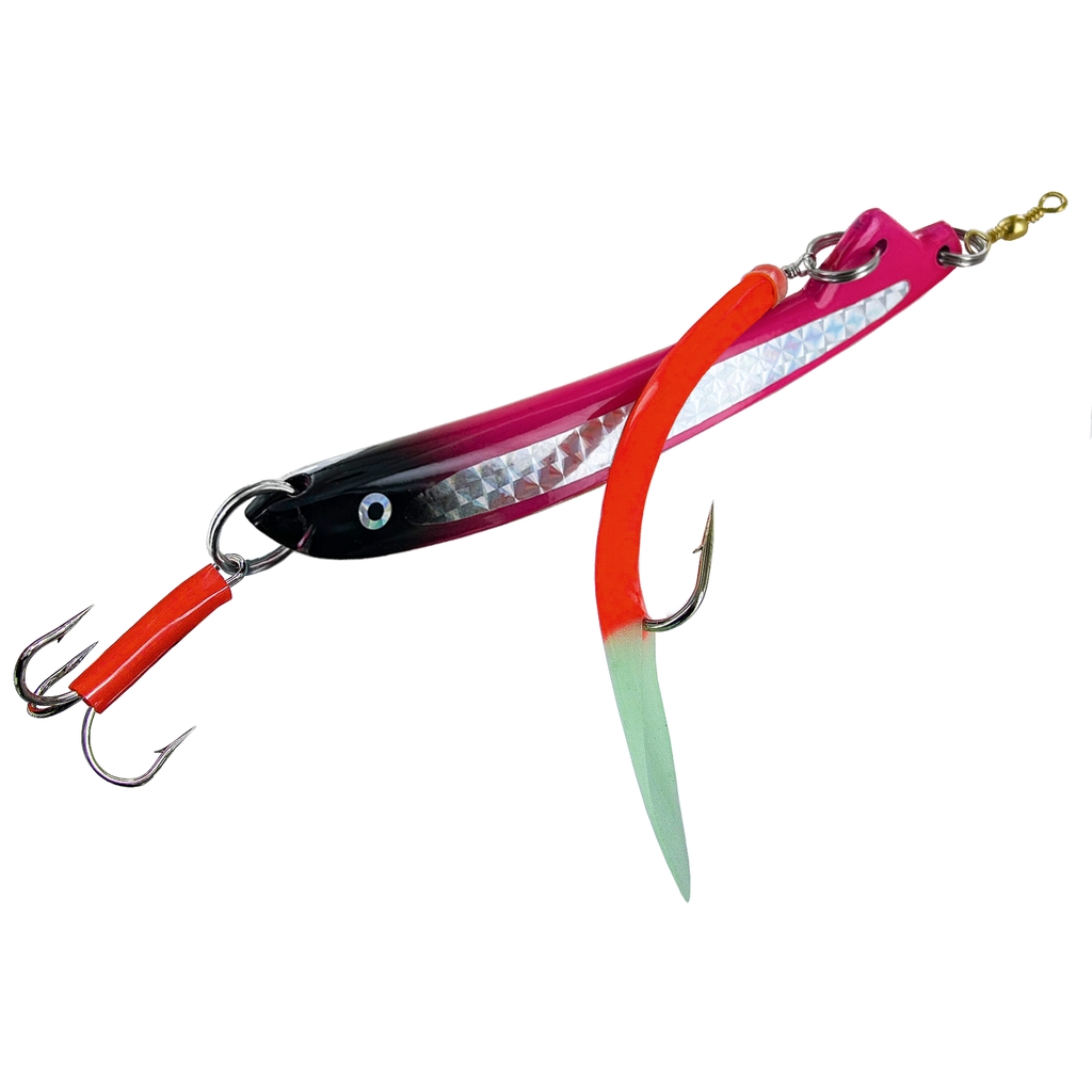 Pilker Pink-Black+ mont.Makk, 250g