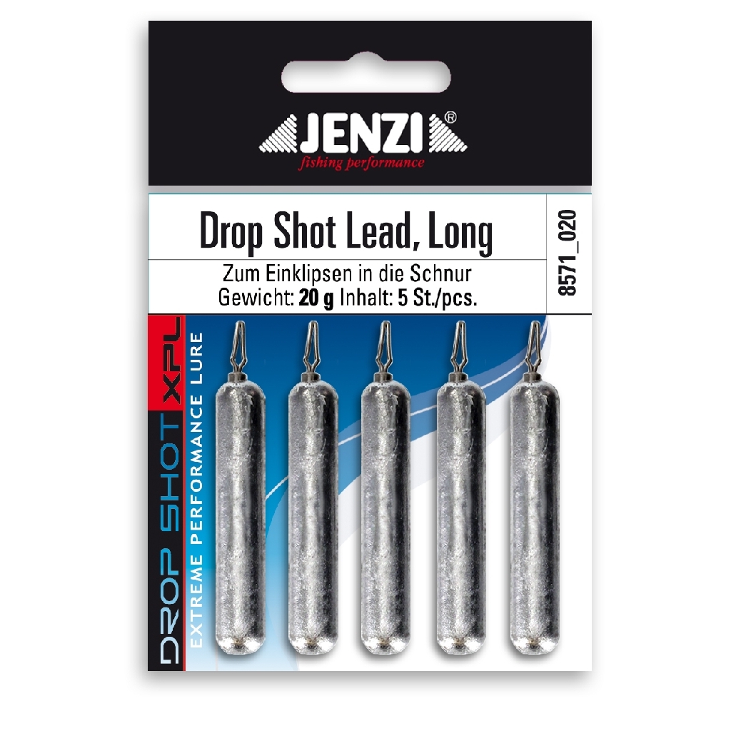 Drop-Shot-Blei, Long, SB, 8,0g.