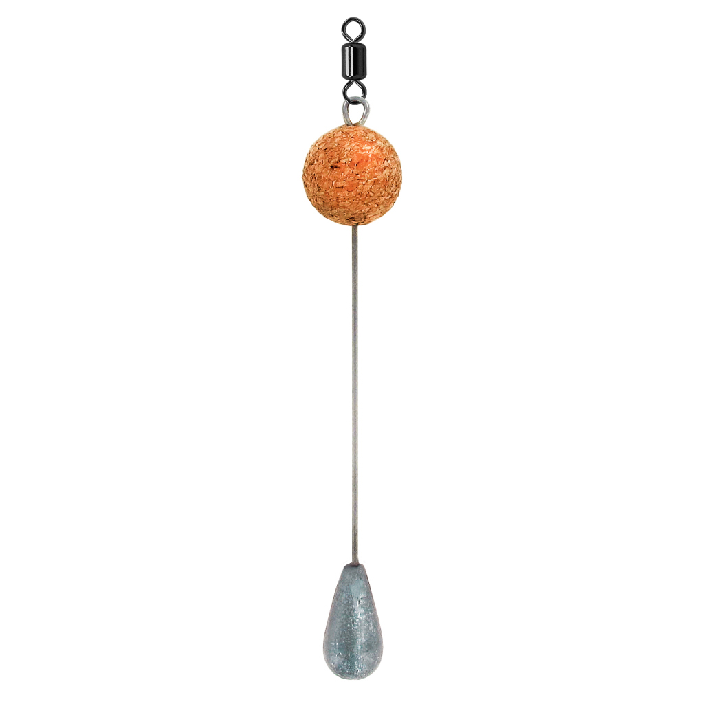 Pendelblei m.Kork-Kugel+Wirbel, 20g