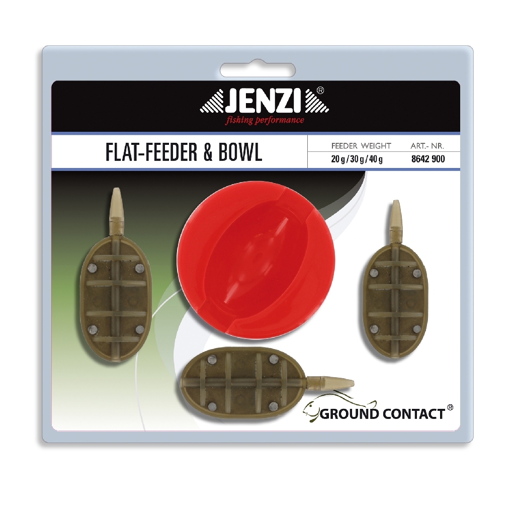 Flat-Feeder + Cup - Assortment, 20,30,40g