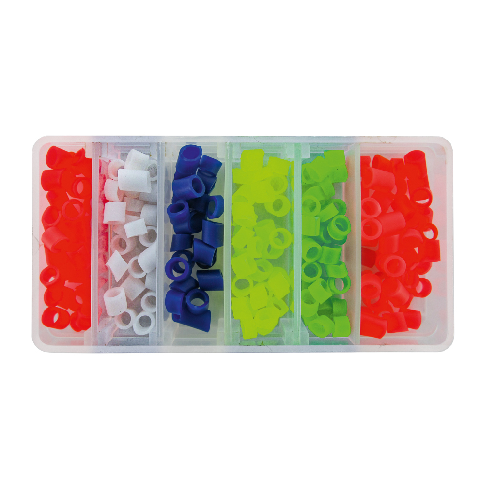 Posenringe Silicon, 6-f. Sort.