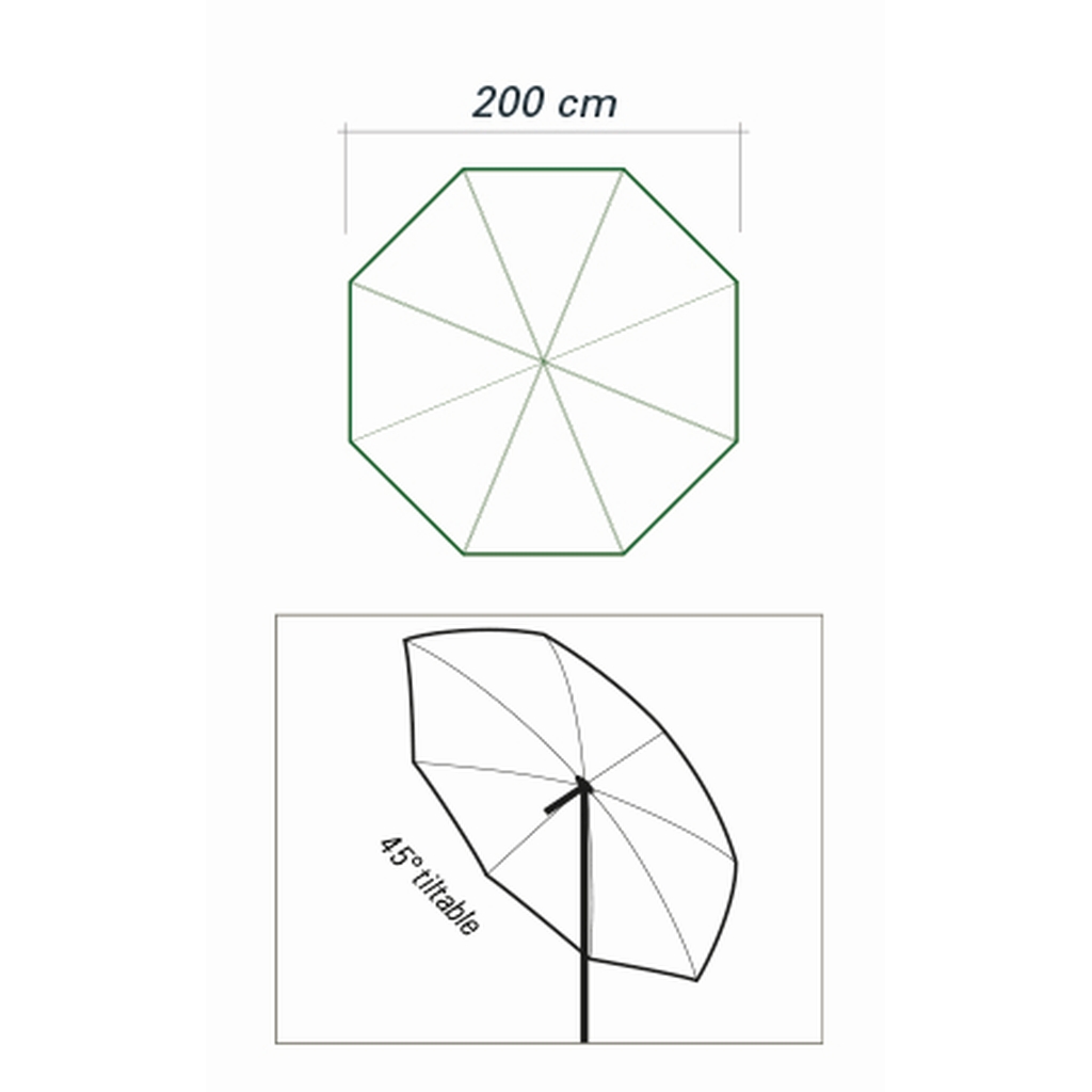 Schirm/Umbrella Nylon  2,50 m