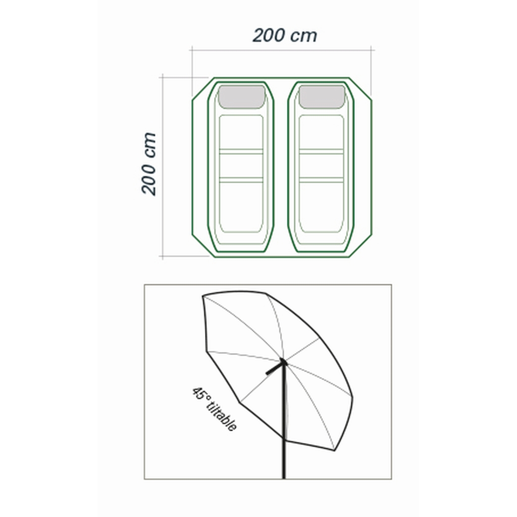 Umbrella Tent Nylon 3,0 m