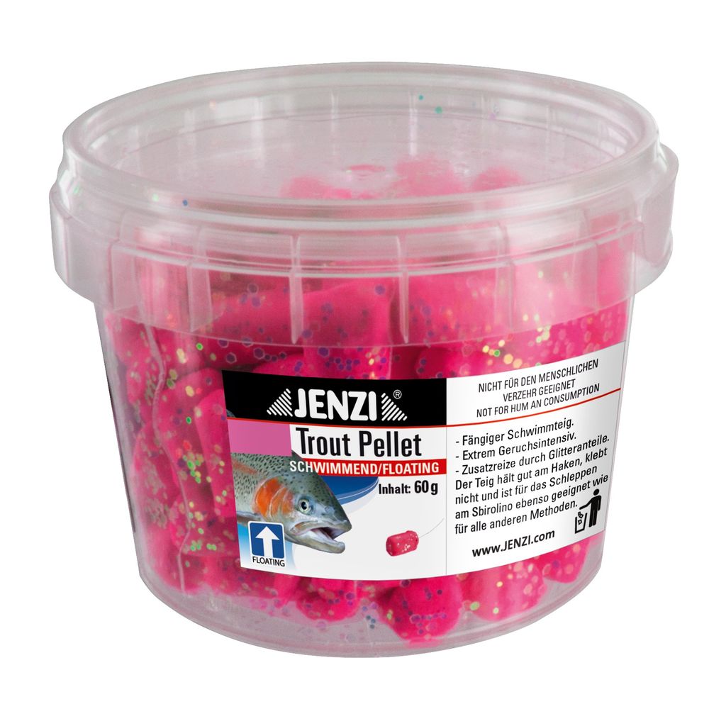 Trout-Pellets 60 g Rot-Pink