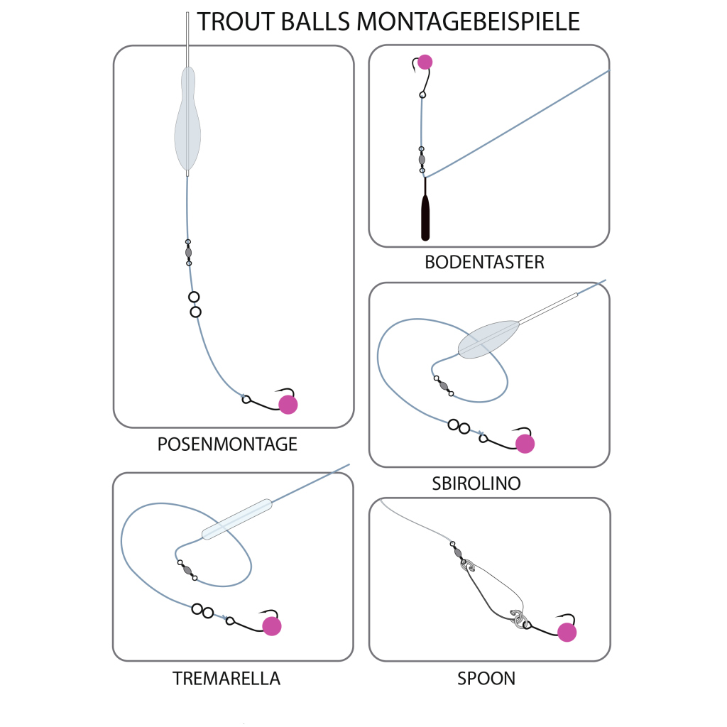 Trout-Balls kl.Garlic Multicol