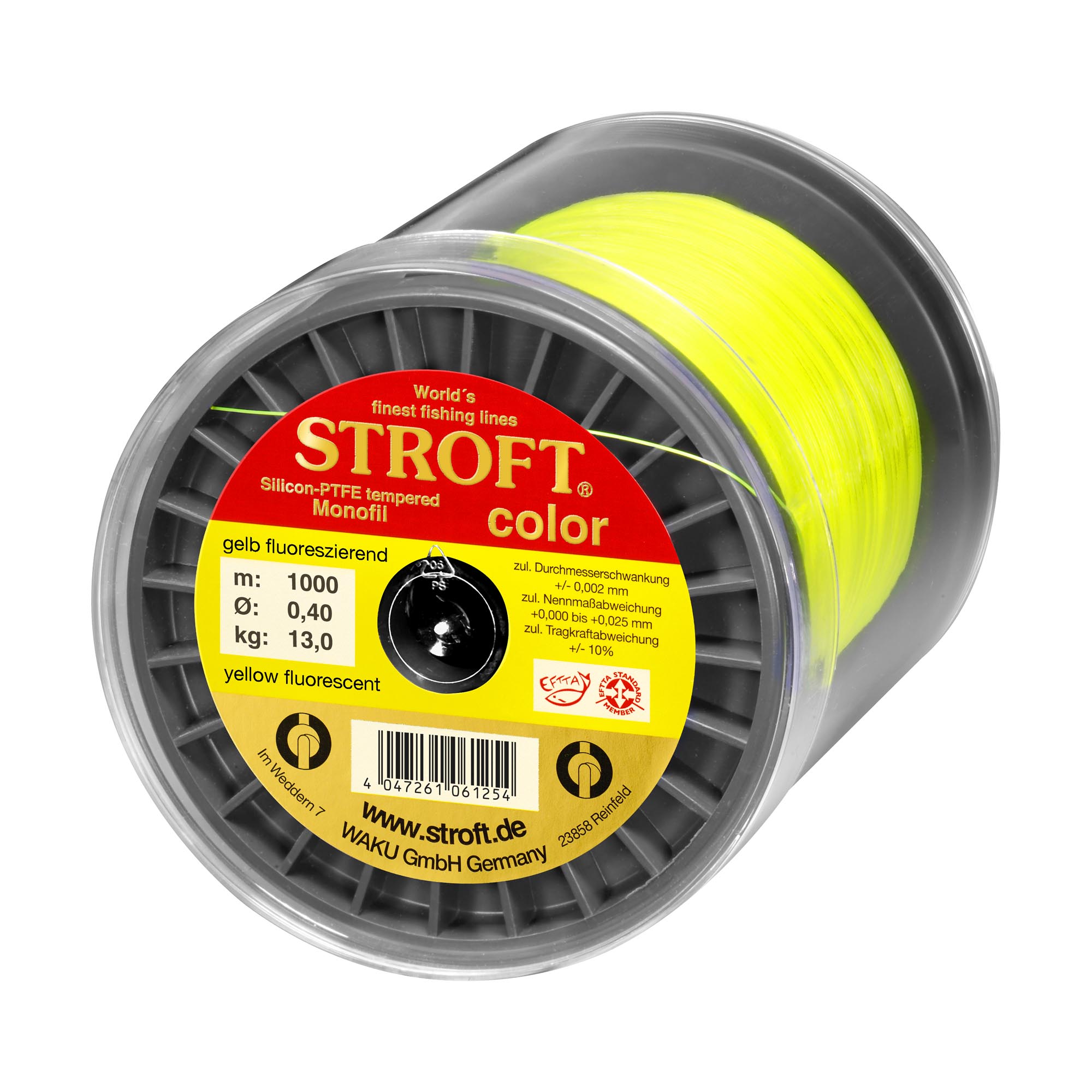 STROFT color gelb flouresz. 1000m  0,40mm