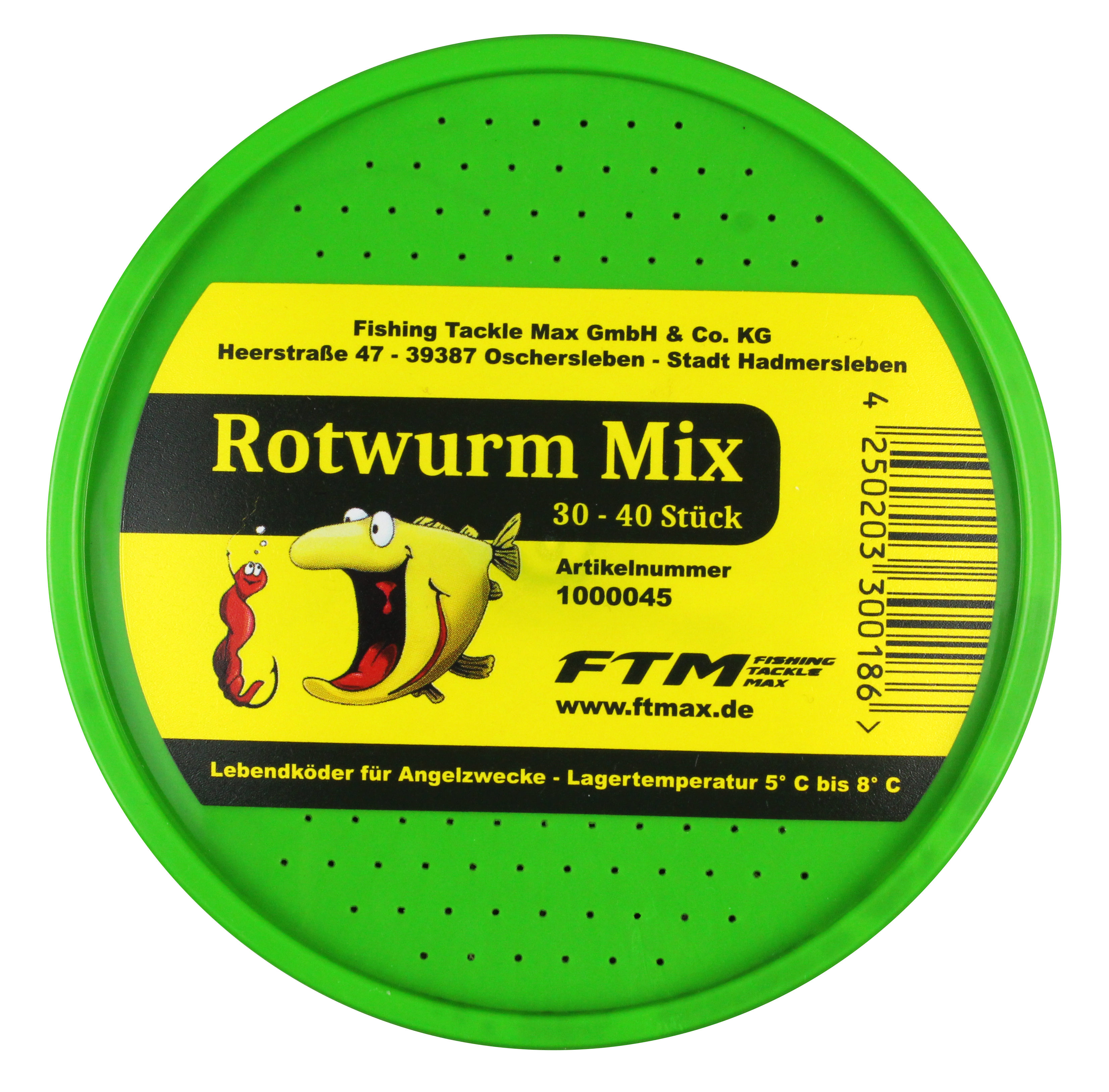 Rotwurm Mix Dose Inh. 30 - 40 Stk.