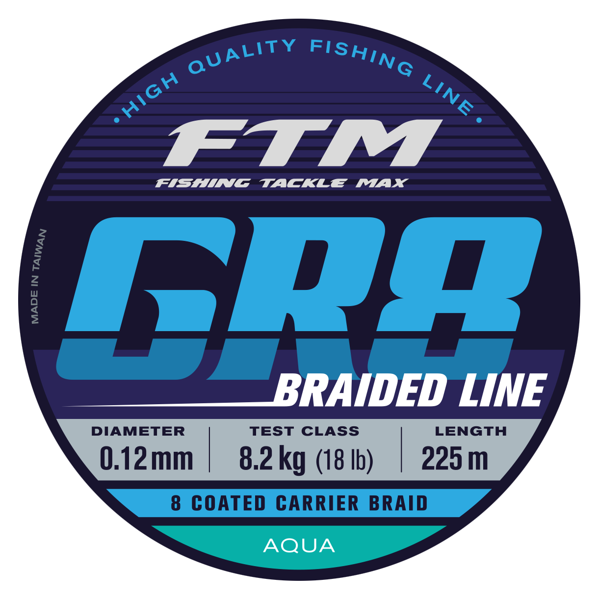 GR8 - Line Aqua 225 m Ø 0,12 mm