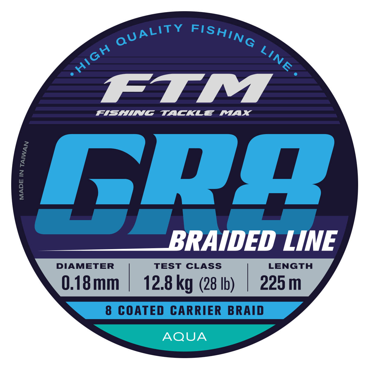 GR8 - Line Aqua 225 m Ø 0,18 mm