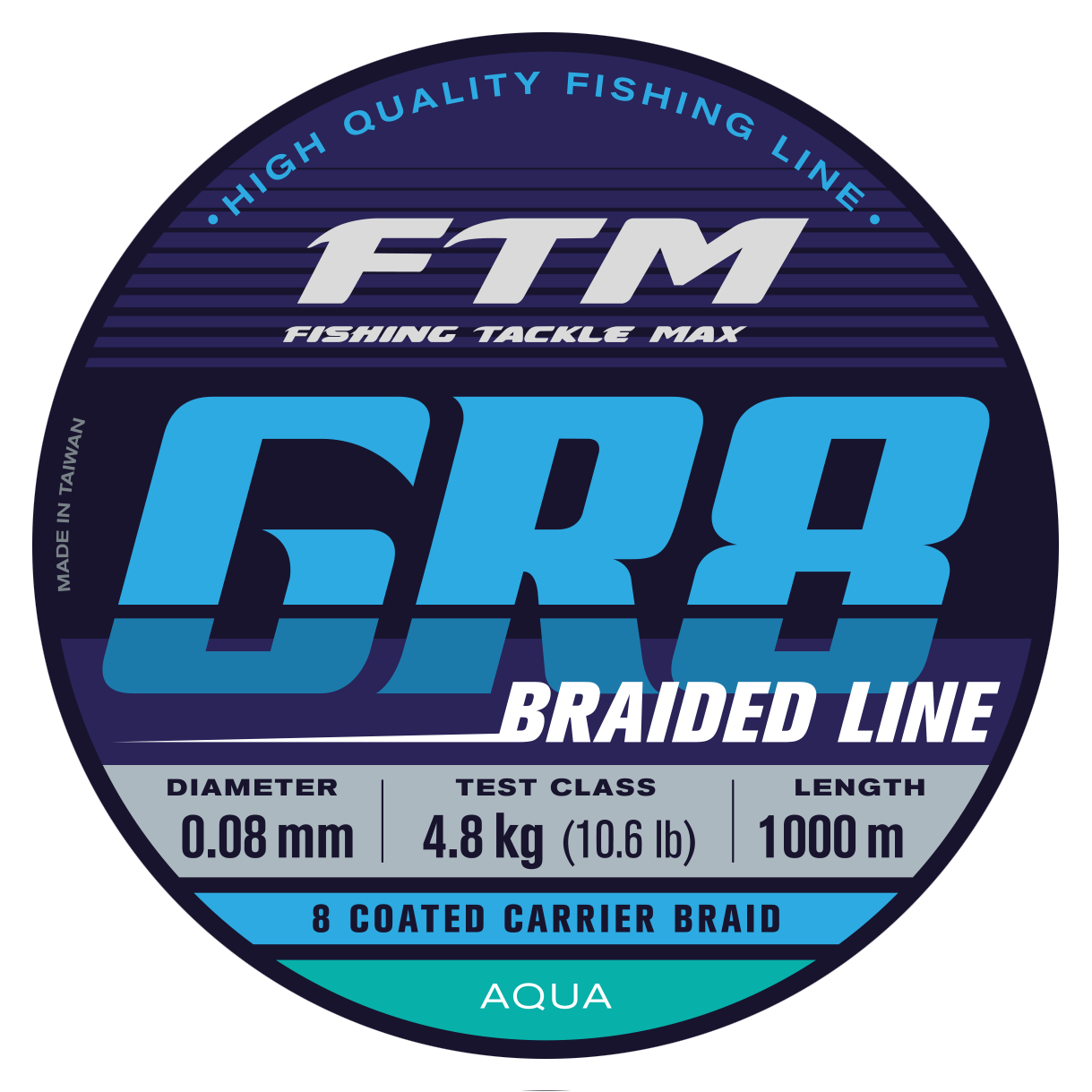 GR8 - Line Aqua 1000 m Ø 0,08 mm