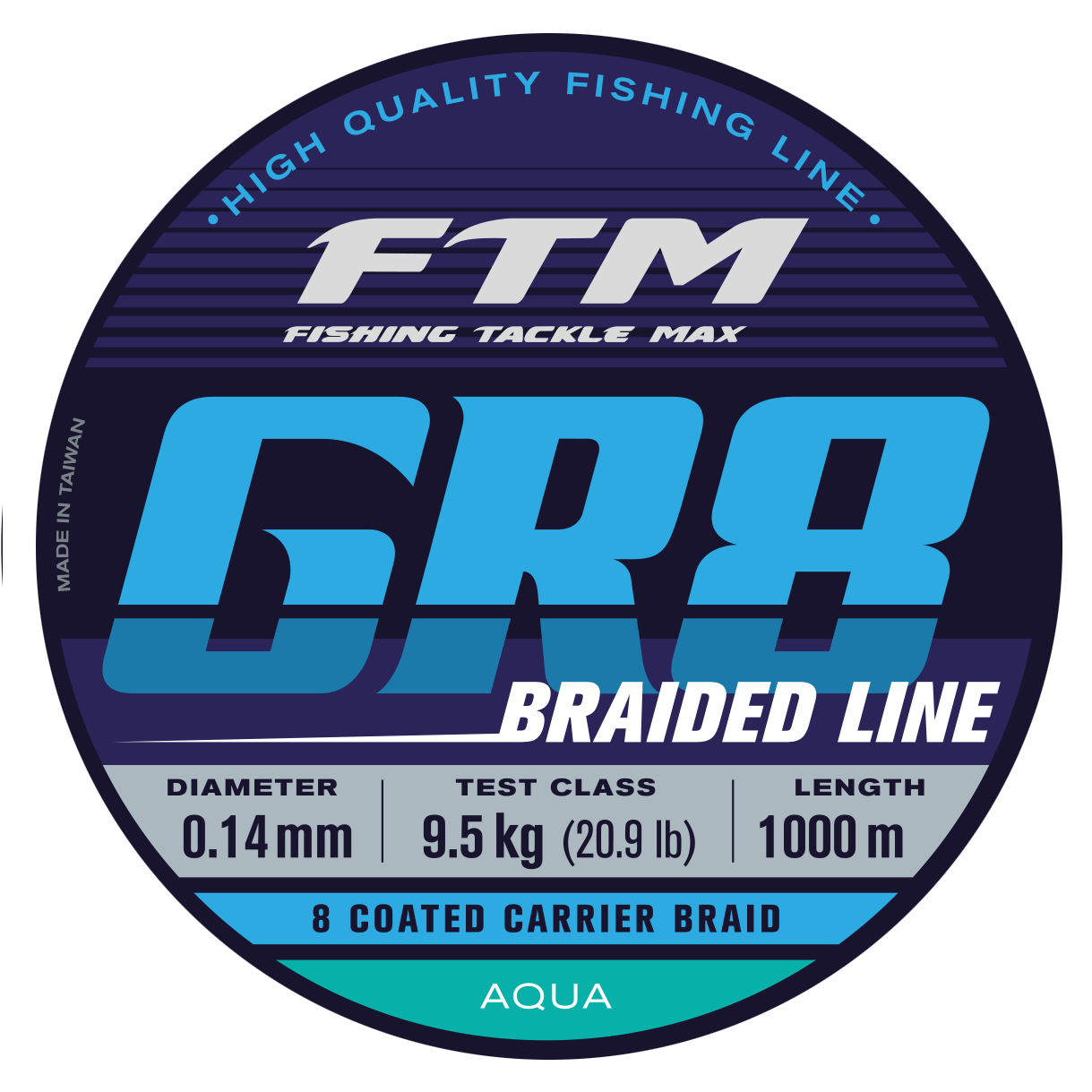 GR8 - Line Aqua 1000 m Ø 0,14 mm