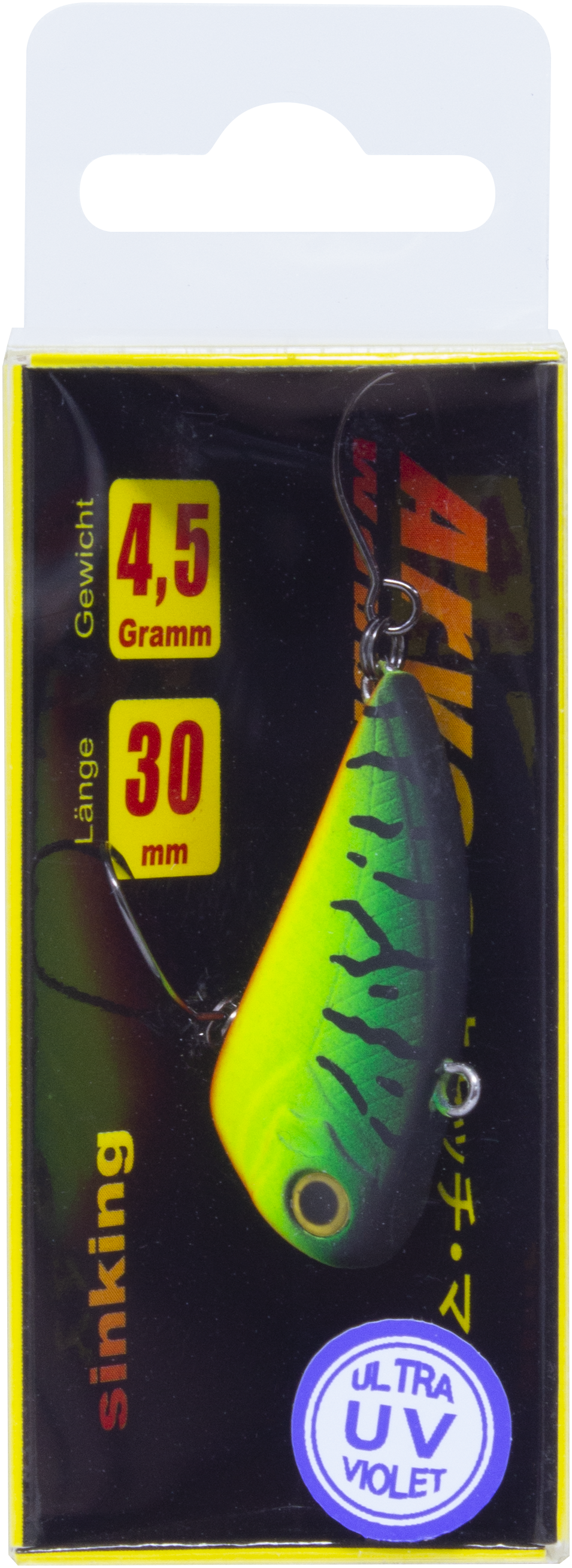 Wobbler Aryas 4,5 g Fire Tiger sinking