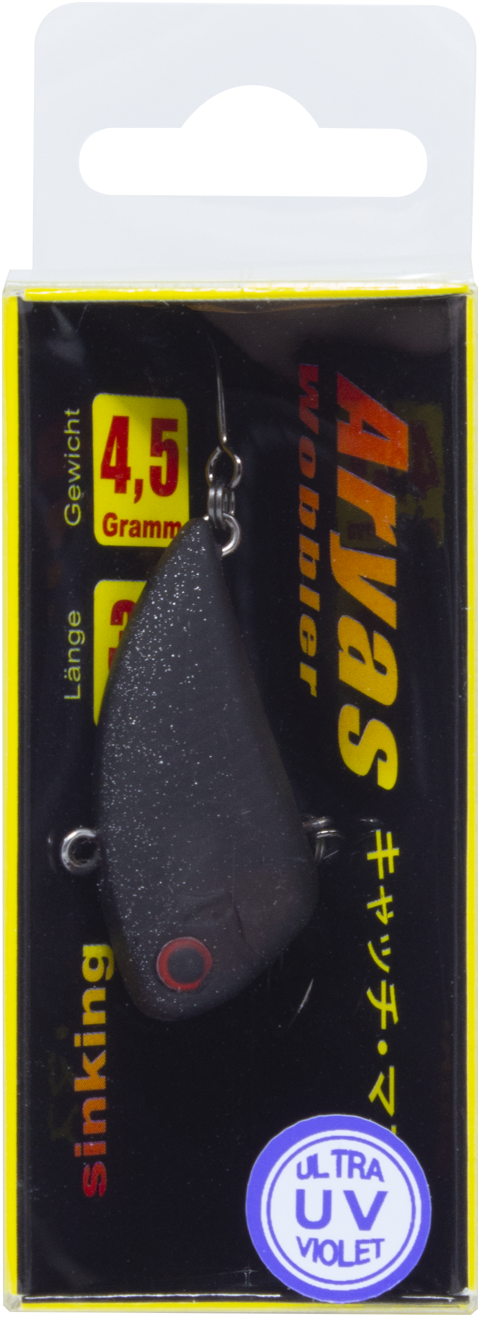 Wobbler Aryas 4,5 g Black Widow sinking