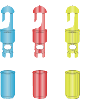 Gummizugverbinder blau extra groß (309)