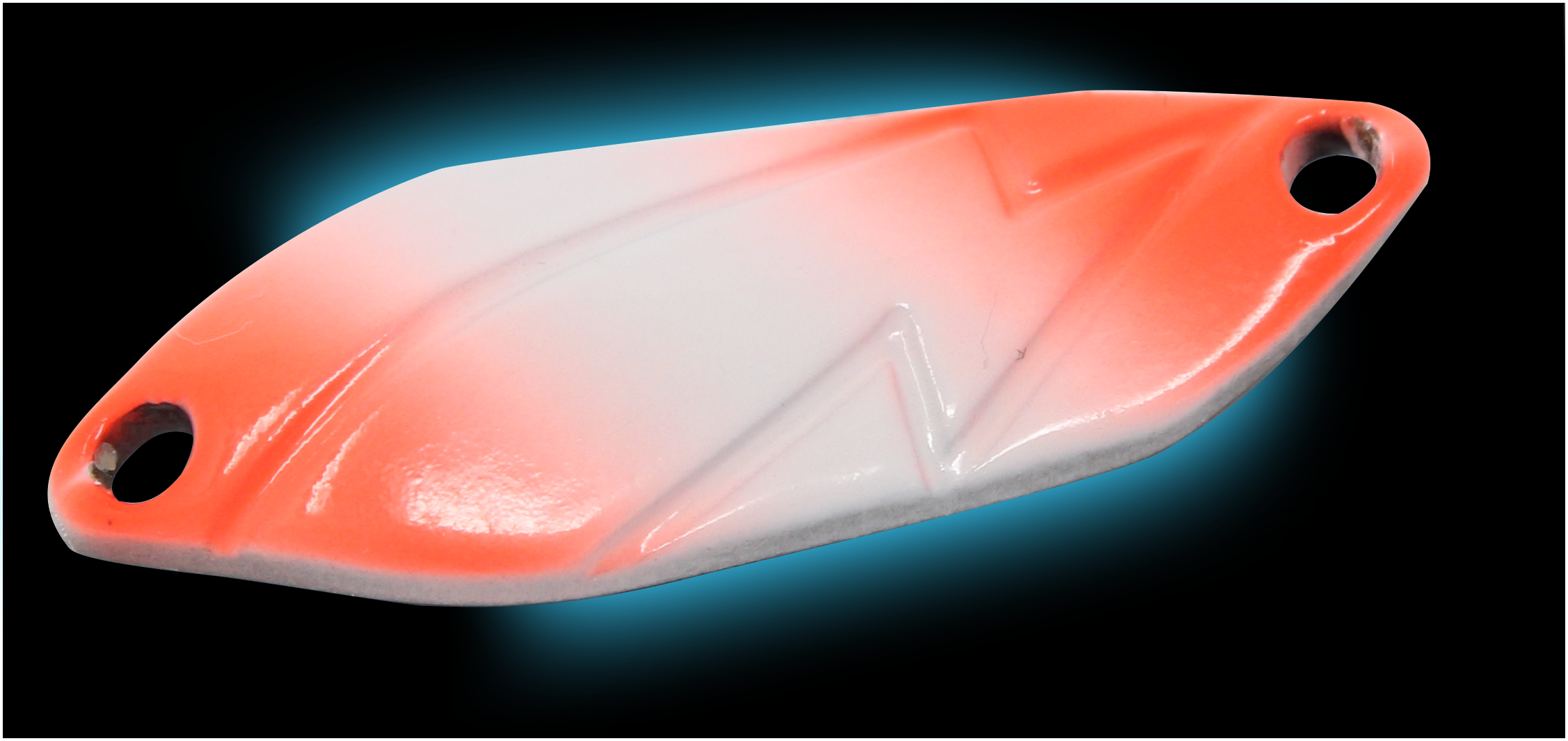 Spoon Strike 2,1 g neon orange lumi / schwarz m. Glitter lumi