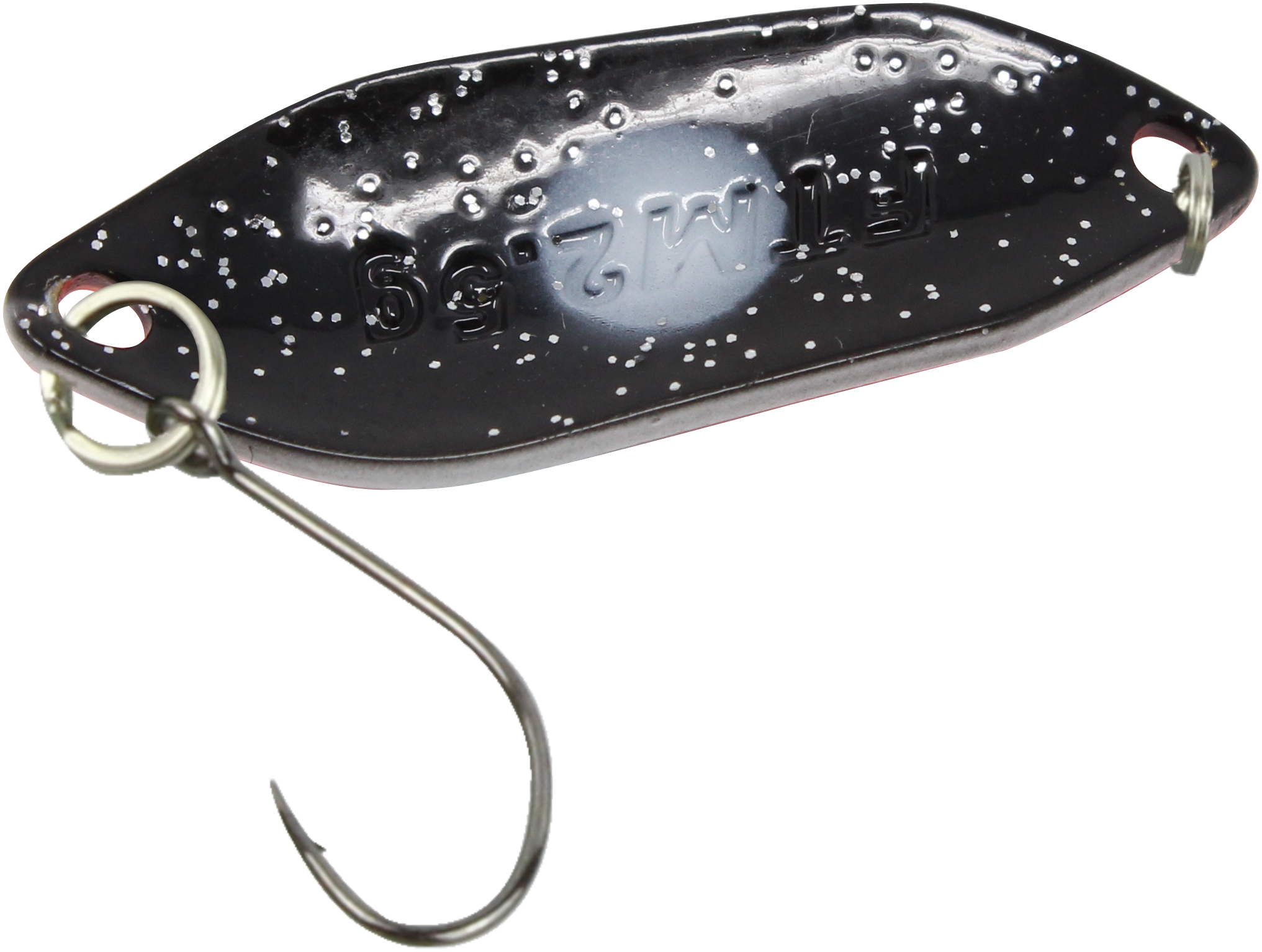 Spoon Strike 2,1 g neon orange lumi / schwarz m. Glitter lumi