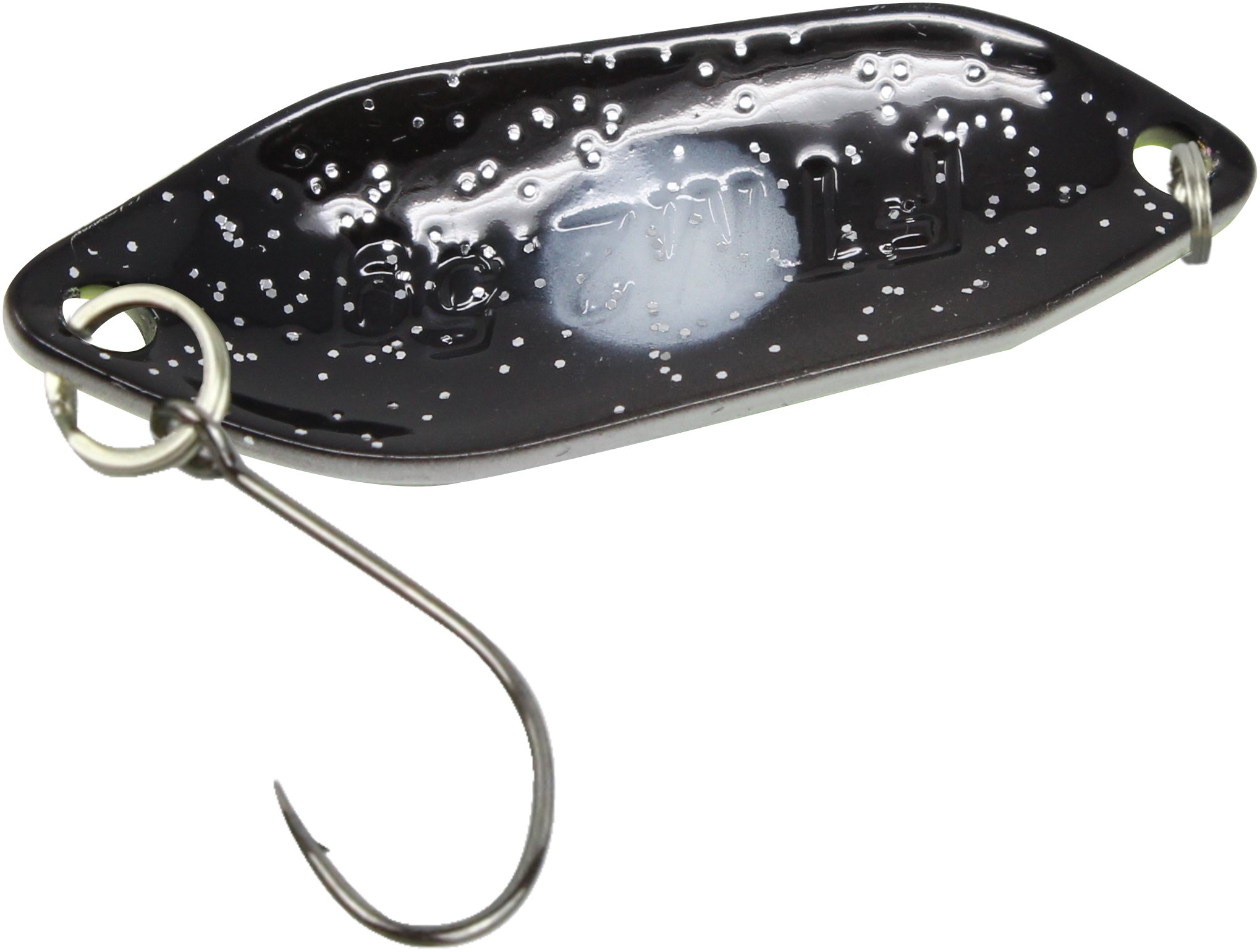 Spoon Strike 2,1 g neon gelb lumi / schwarz m. Glitter lumi