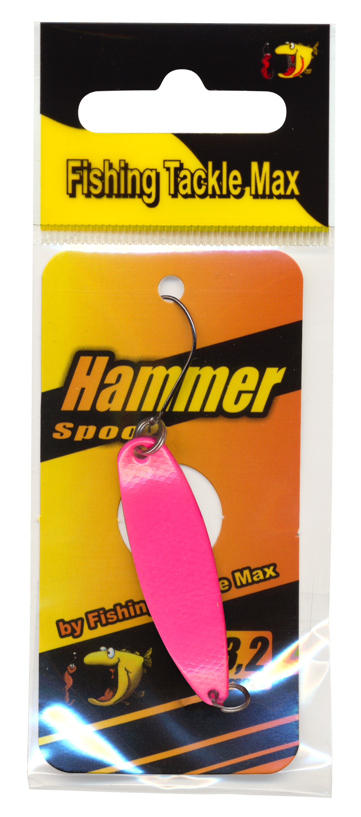 Spoon Hammer 3,2 g UV pink / schwarz