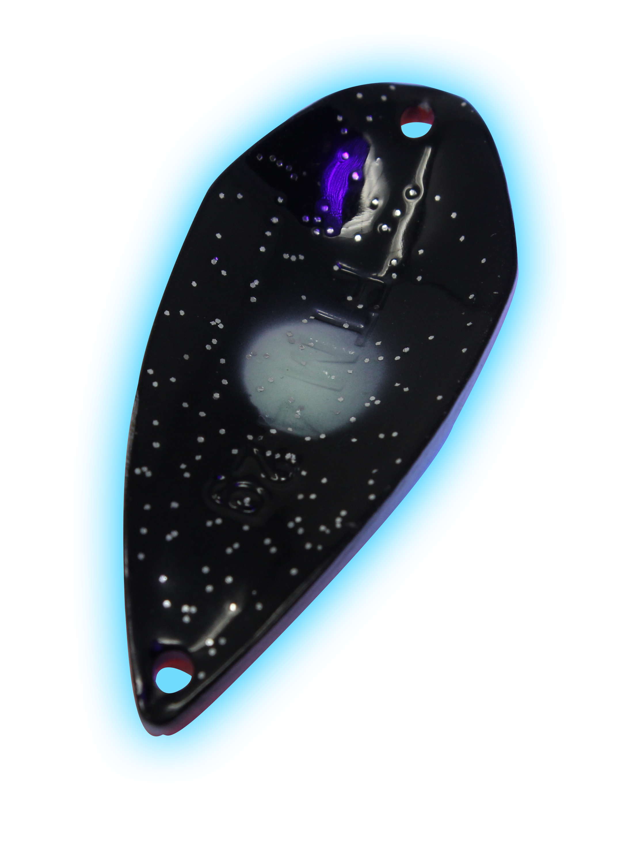 Spoon Tremo 0,9 g neon orange lumi / schwarz m. Glitter lumi