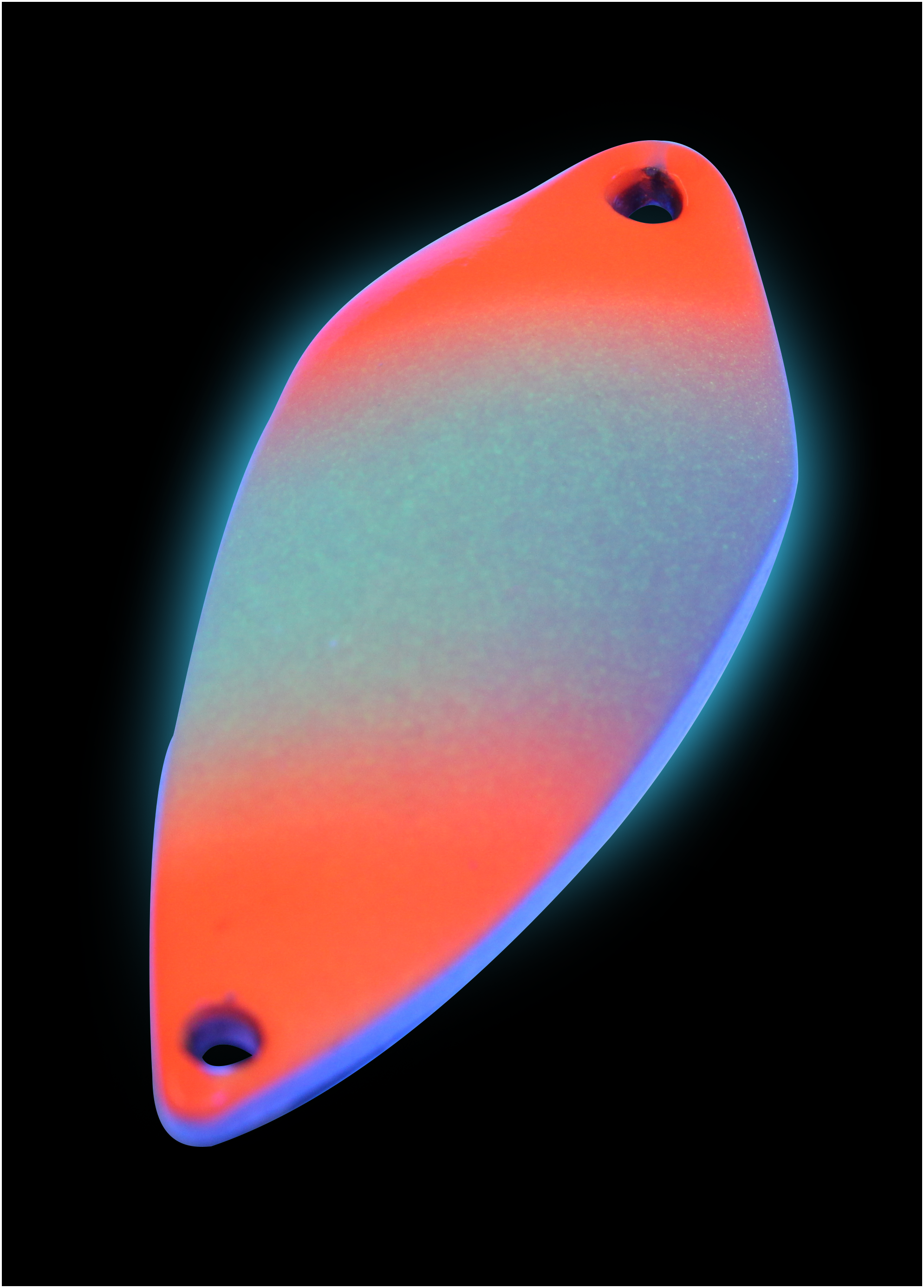 Spoon Tremo 2,3 g neon orange lumi / schwarz m. Glitter lumi