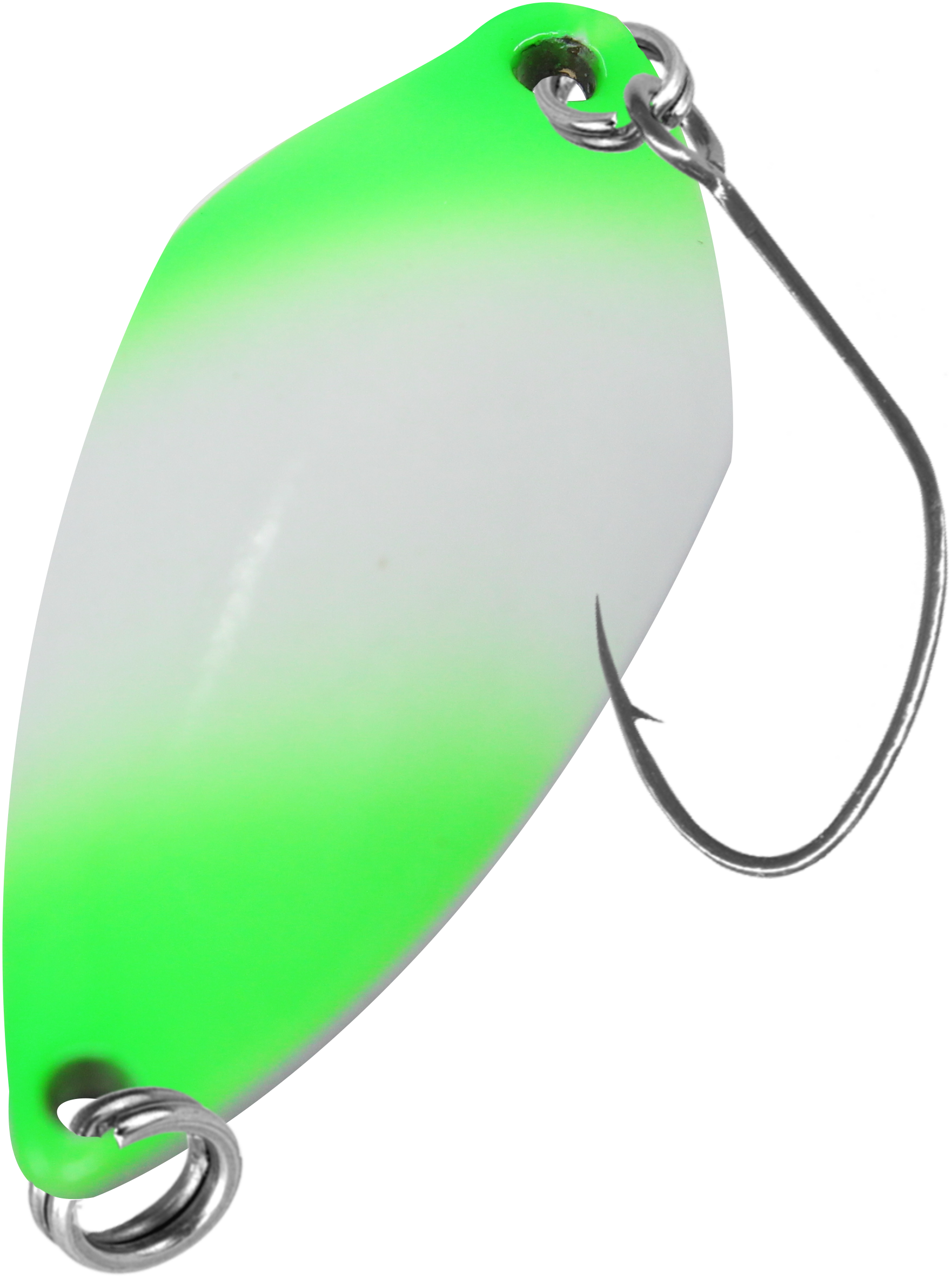 Spoon Tremo 2,3 g neon grün lumi / schwarz m. Glitter lumi