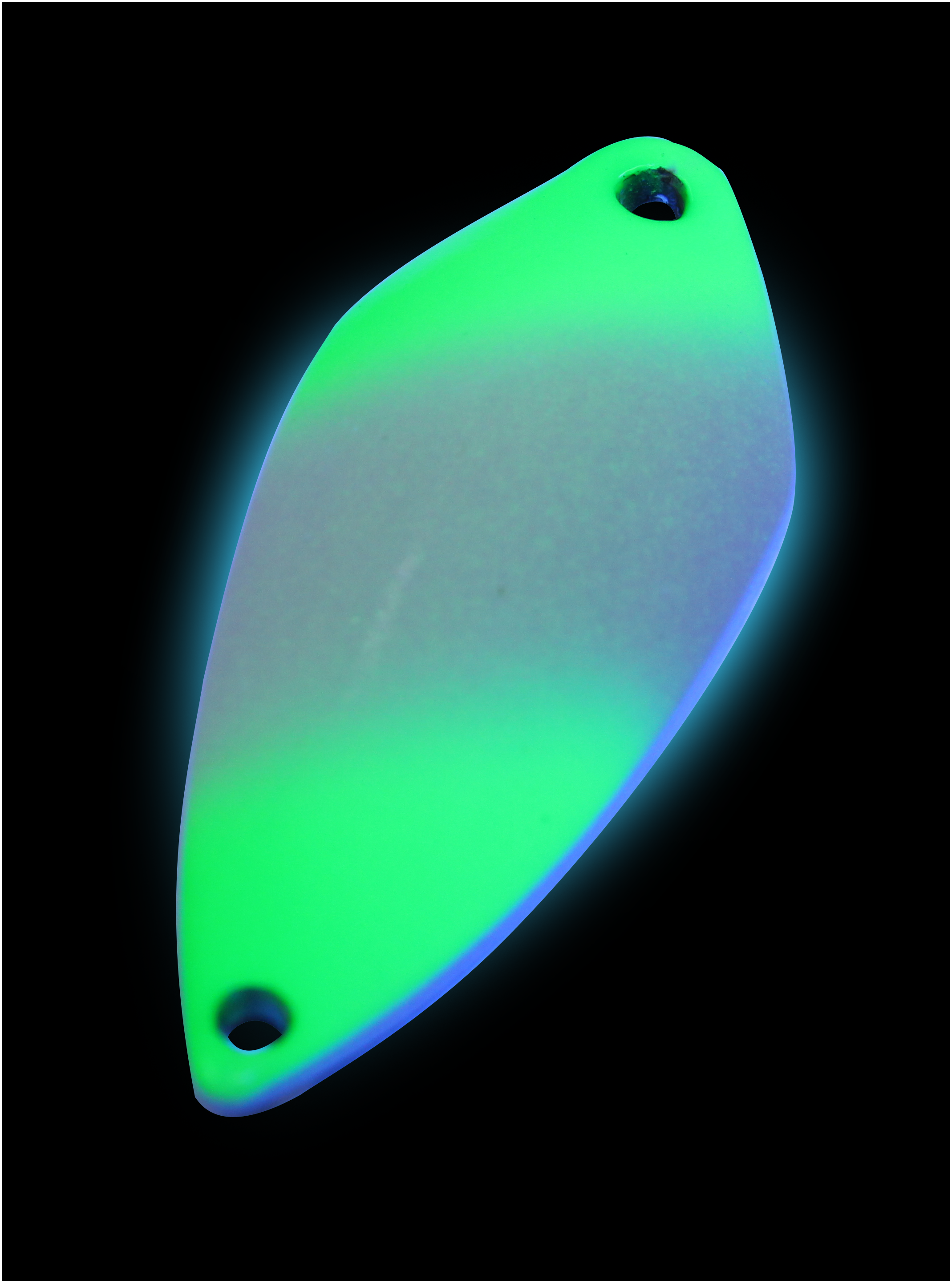 Spoon Tremo 2,3 g neon grün lumi / schwarz m. Glitter lumi